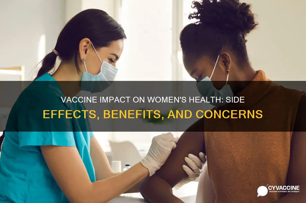 how does the vaccine affect women