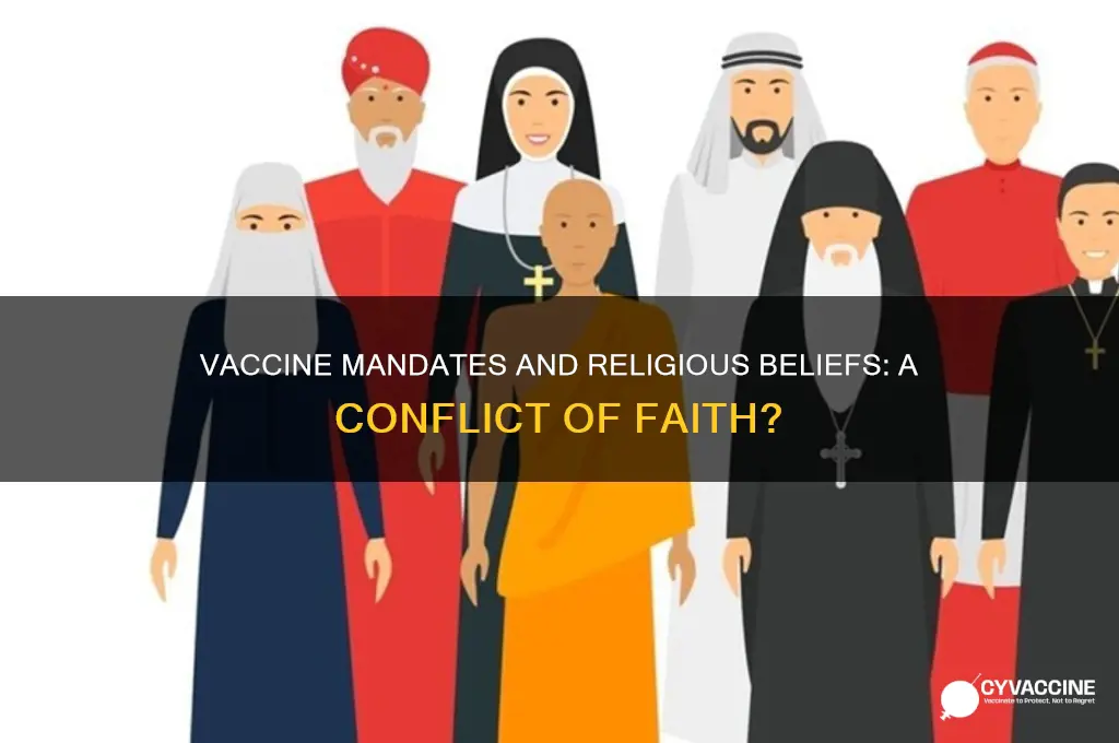 how does the vaccine violate religion
