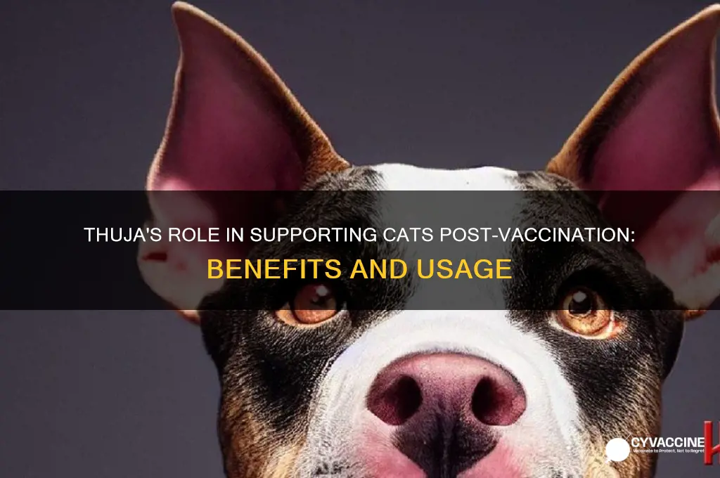 how does thuja help my cat after a vaccine
