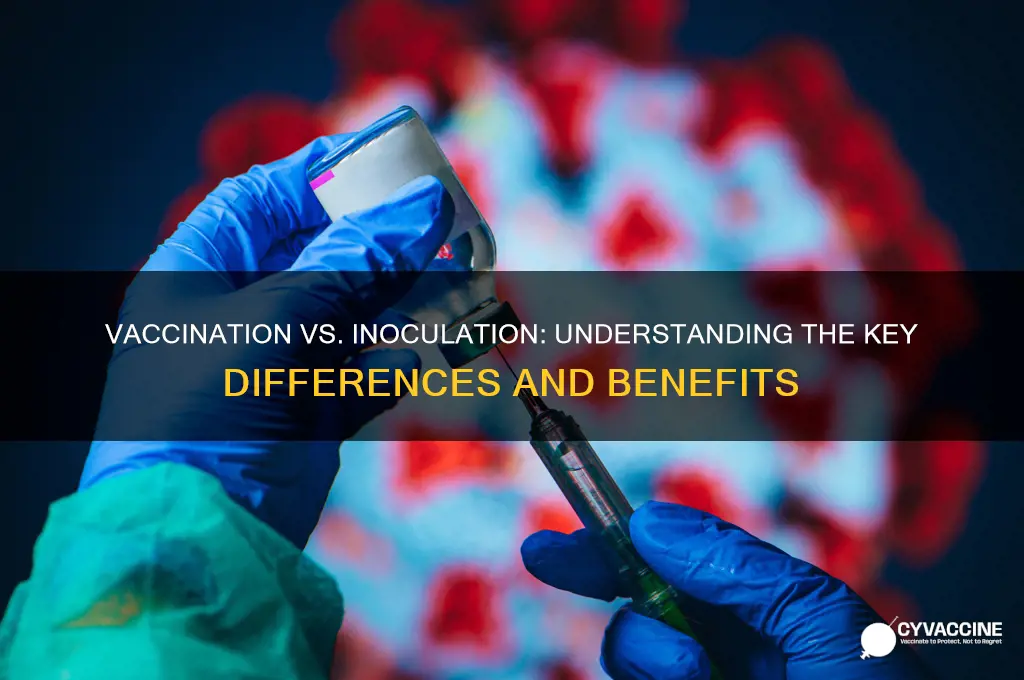 how does vaccination differ from inoculation