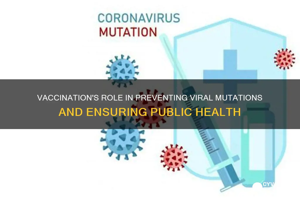 how does vaccination stop virus mutation