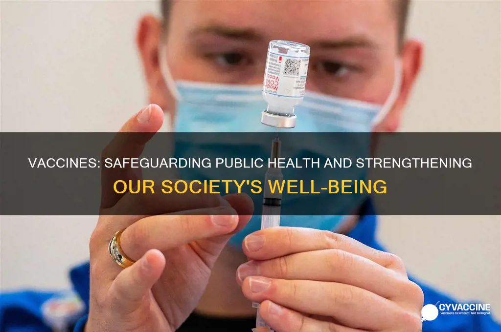 how does vaccines helo the public heath of our society