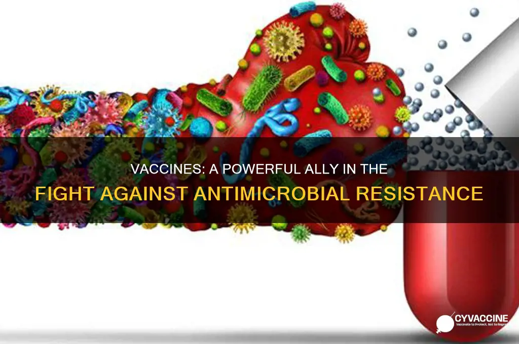 how does vaccines help against antimicrobial