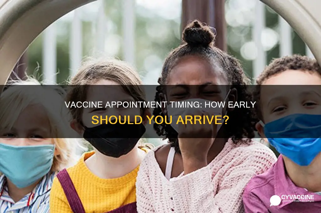 how early should i show up for my vaccine appointment