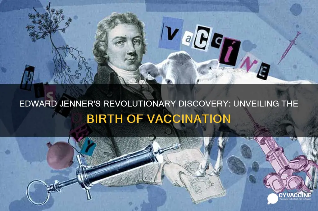how edward jenner was able to discover vaccination