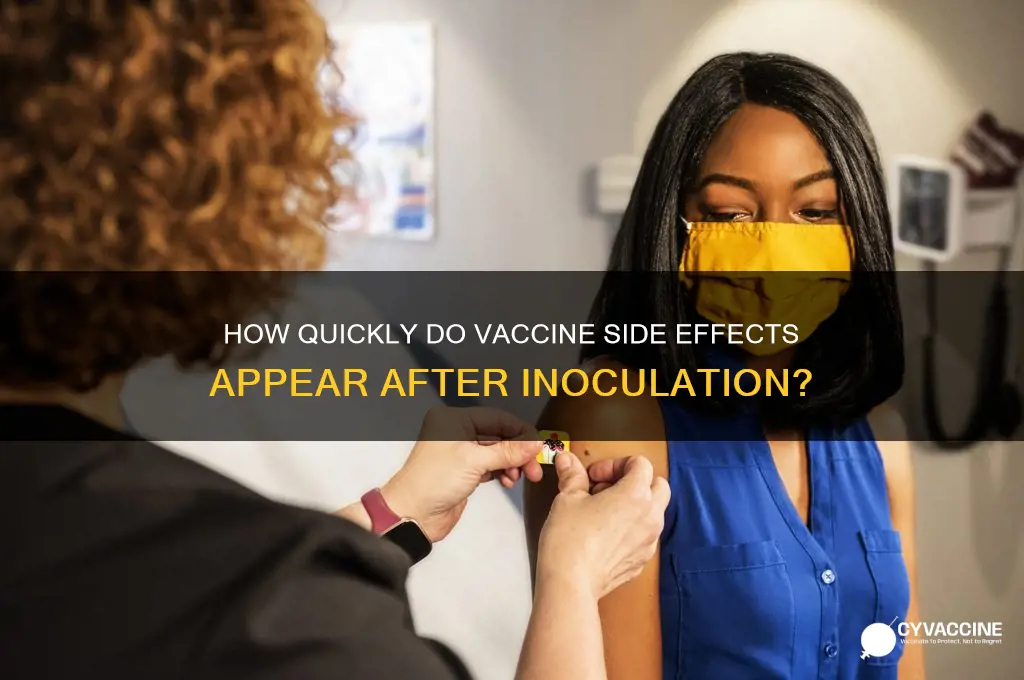 how fast do vaccine symptoms start