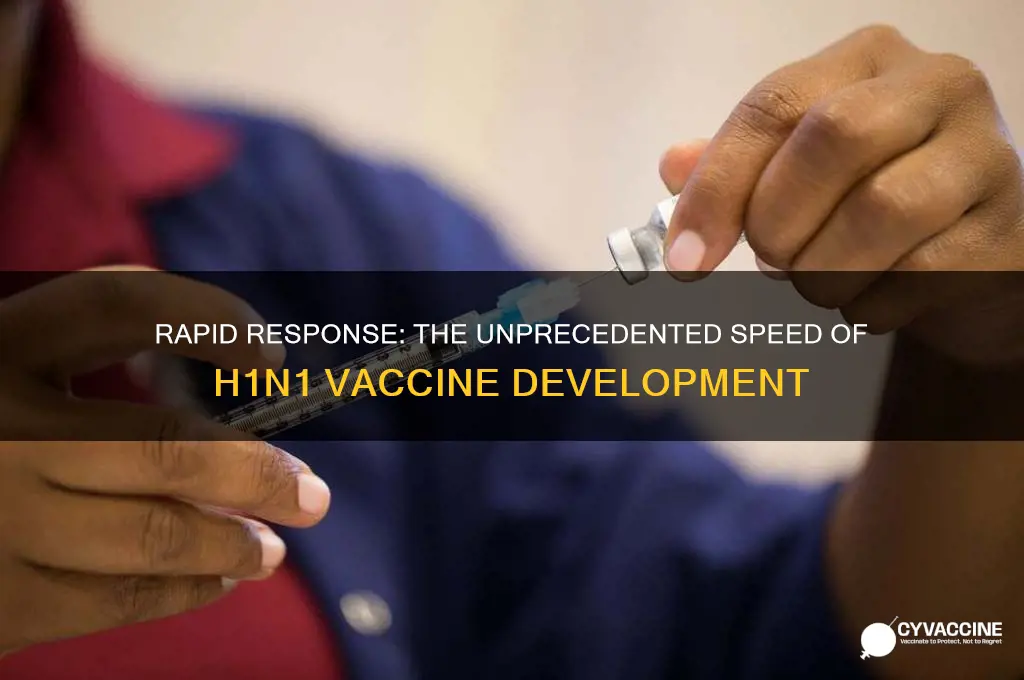 how fast was h1n1 vaccine created