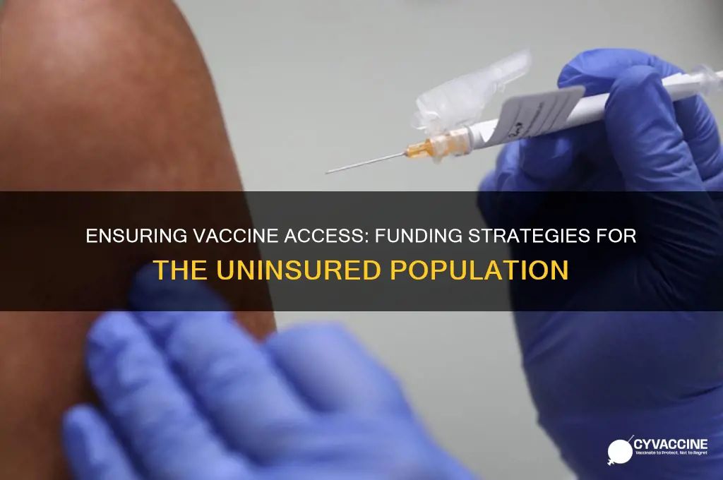 how funds for vaccines are administered to those without healthcare