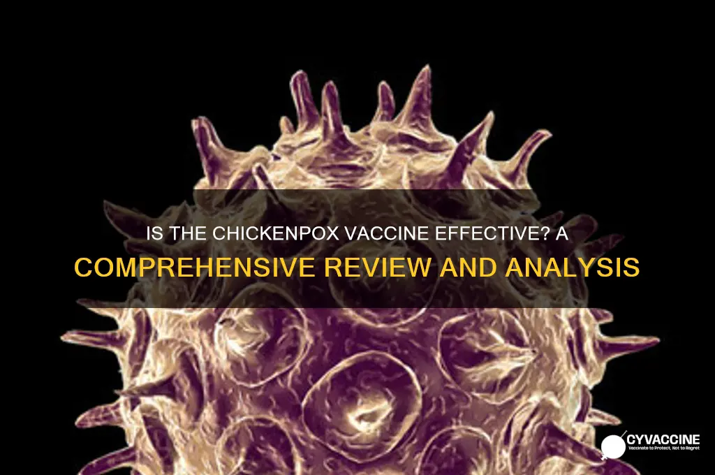 how good is the chickenpox vaccine