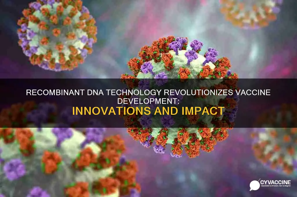 how has recombinant dna technology improved vaccine development