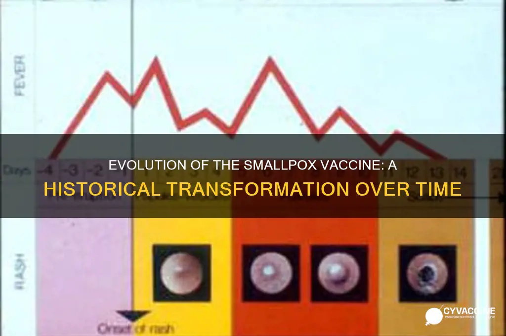 how has the smallpox vaccine change over time
