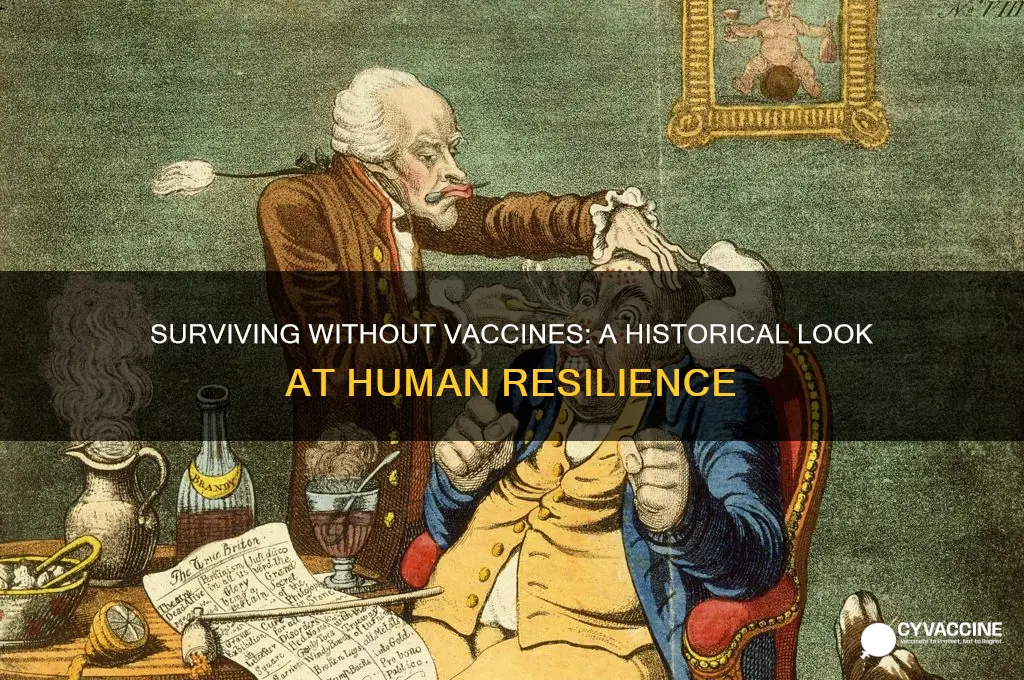 how have humans survived without vaccinations