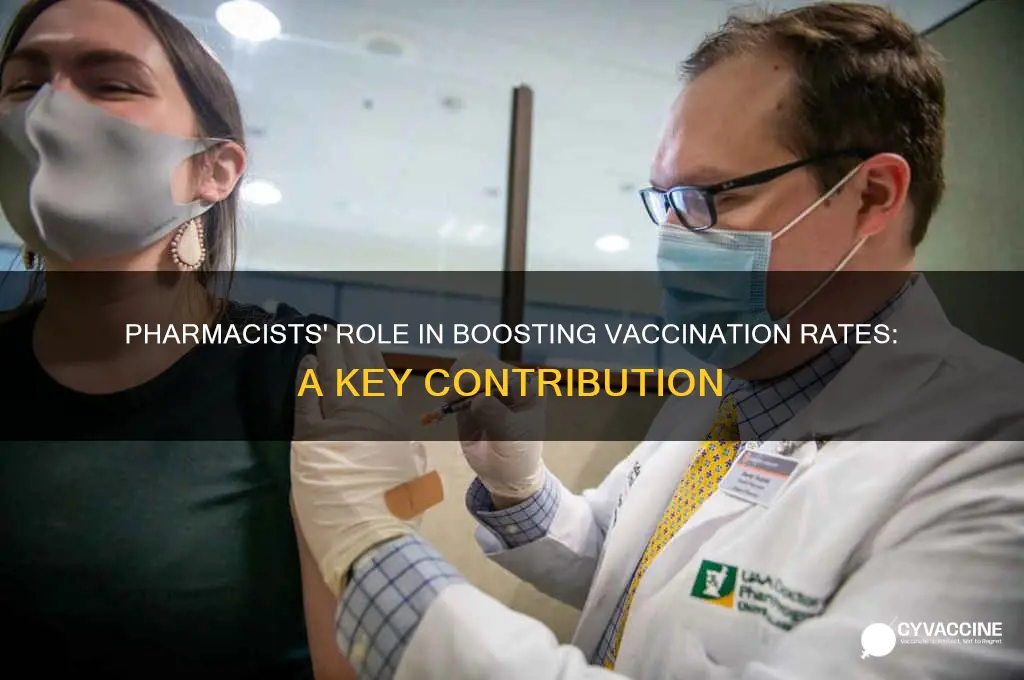 how have pharamcists helped vaccination numbers