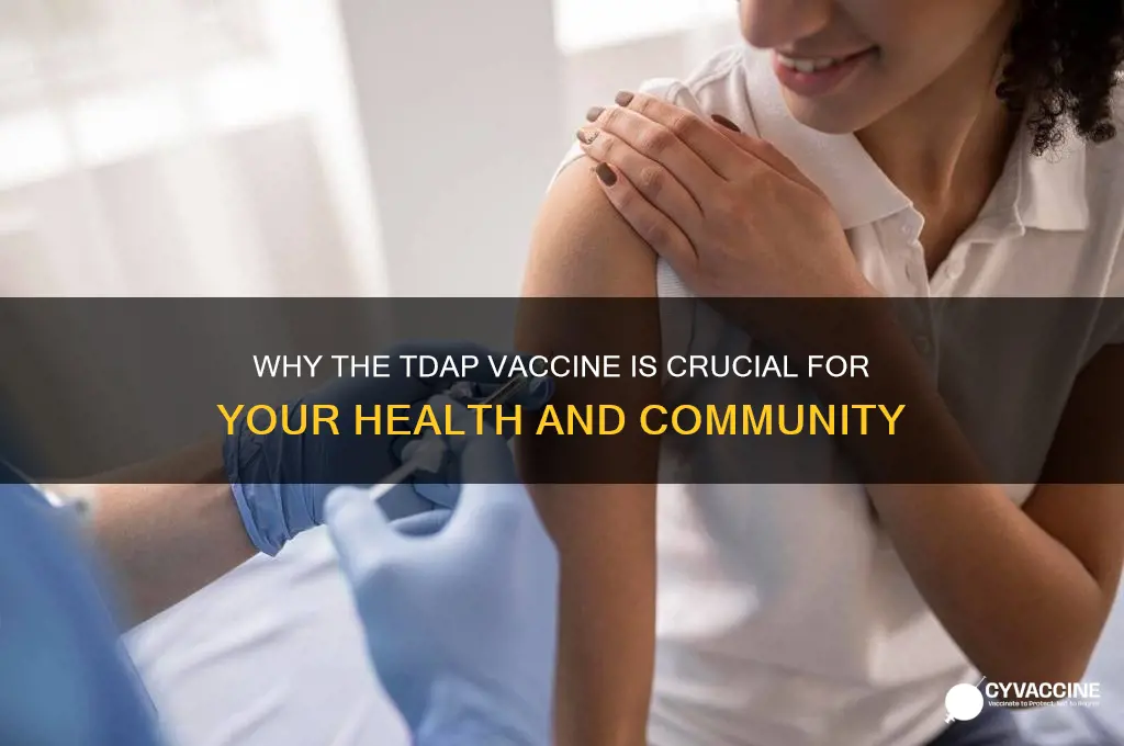 how important is the tdap vaccine