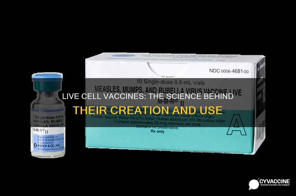 how is a vaccine made with live cells