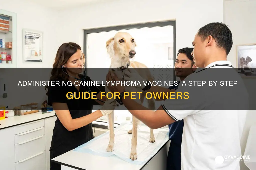 how is canine lymphoma vaccine administered
