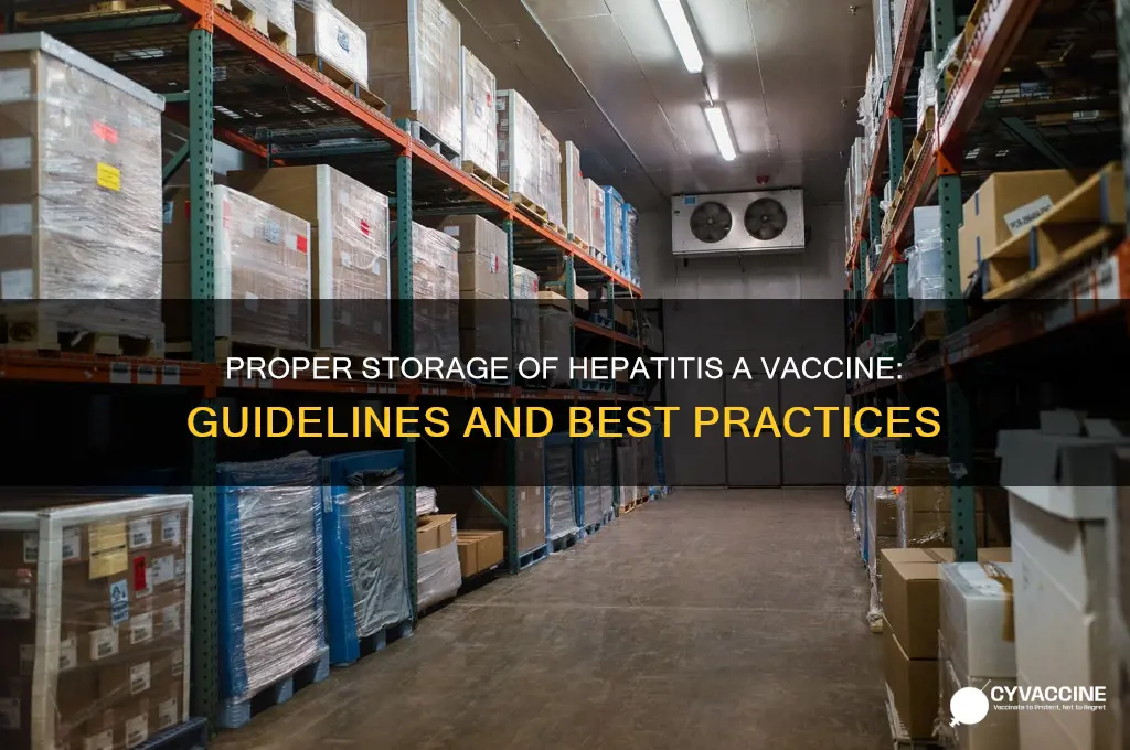 how is hepatitis a vaccine stored