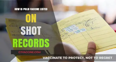 Polio Vaccine Documentation: Understanding Its Listing on Shot Records