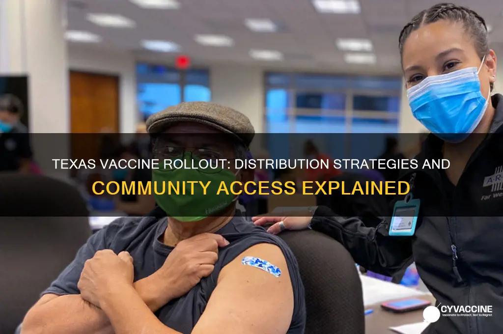 how is texas distributing the vaccine
