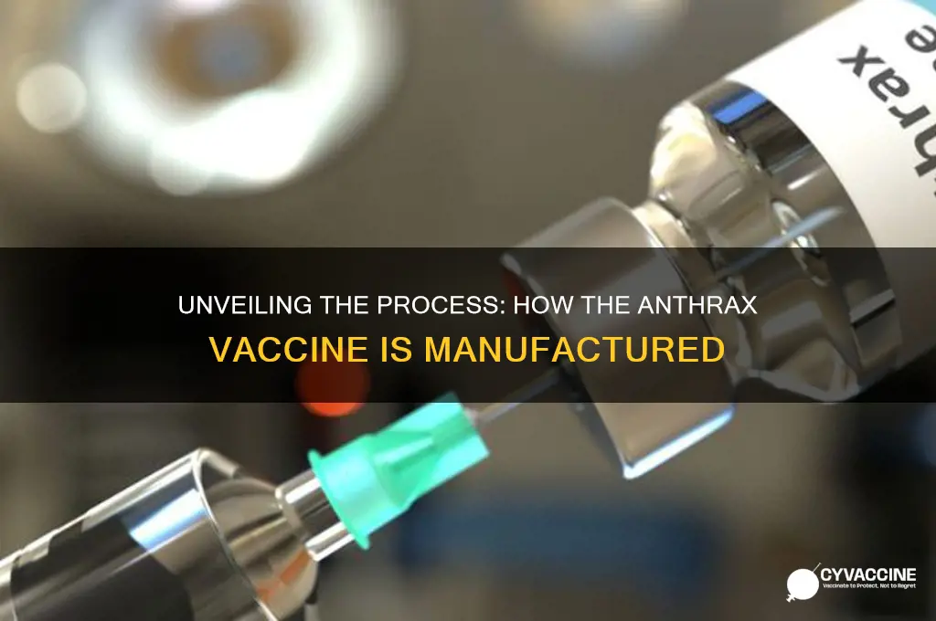 how is the anthrax vaccine made