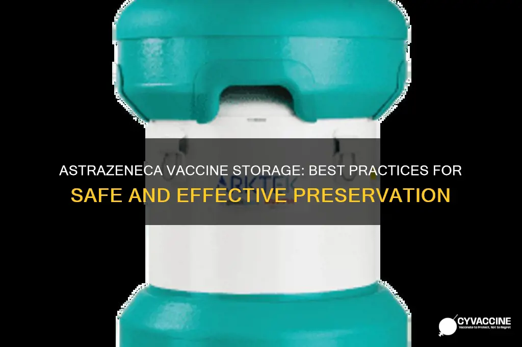 how is the astrazeneca vaccine stored