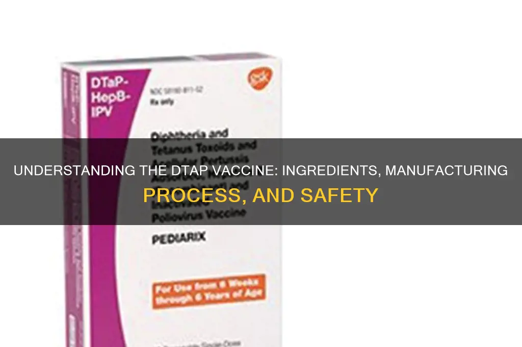 how is the dtap vaccine made