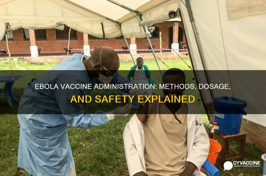 how is the ebola vaccine administered