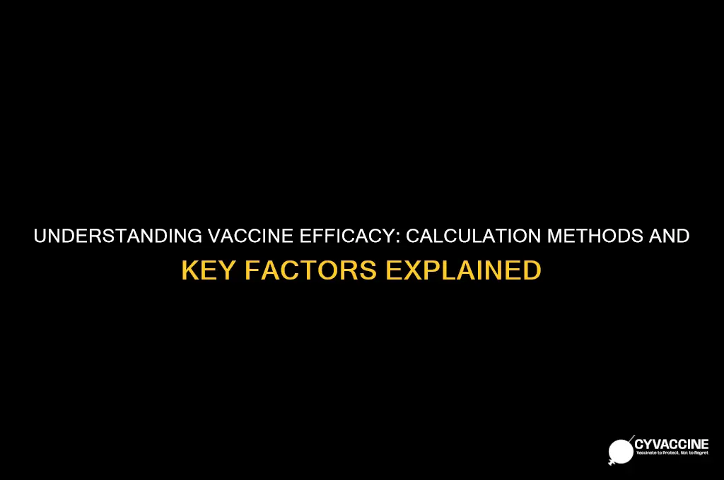 how is the efficacy of a vaccine calculated