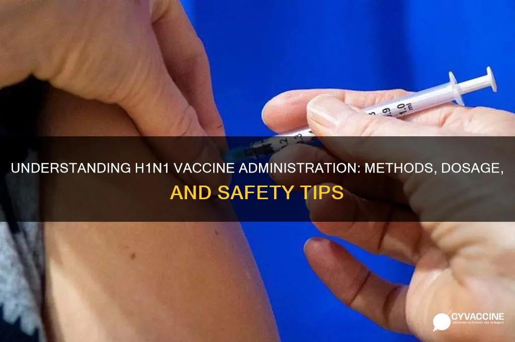how is the h1n1 vaccine administered