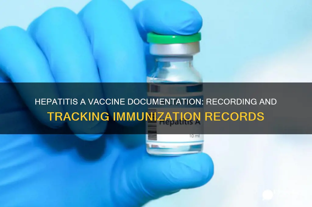 how is the hepatitis a vaccine recorded in records