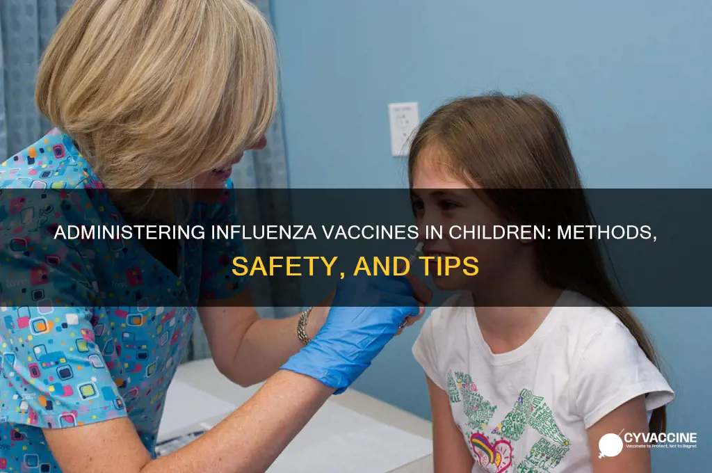 how is the influenza vaccine administered in child