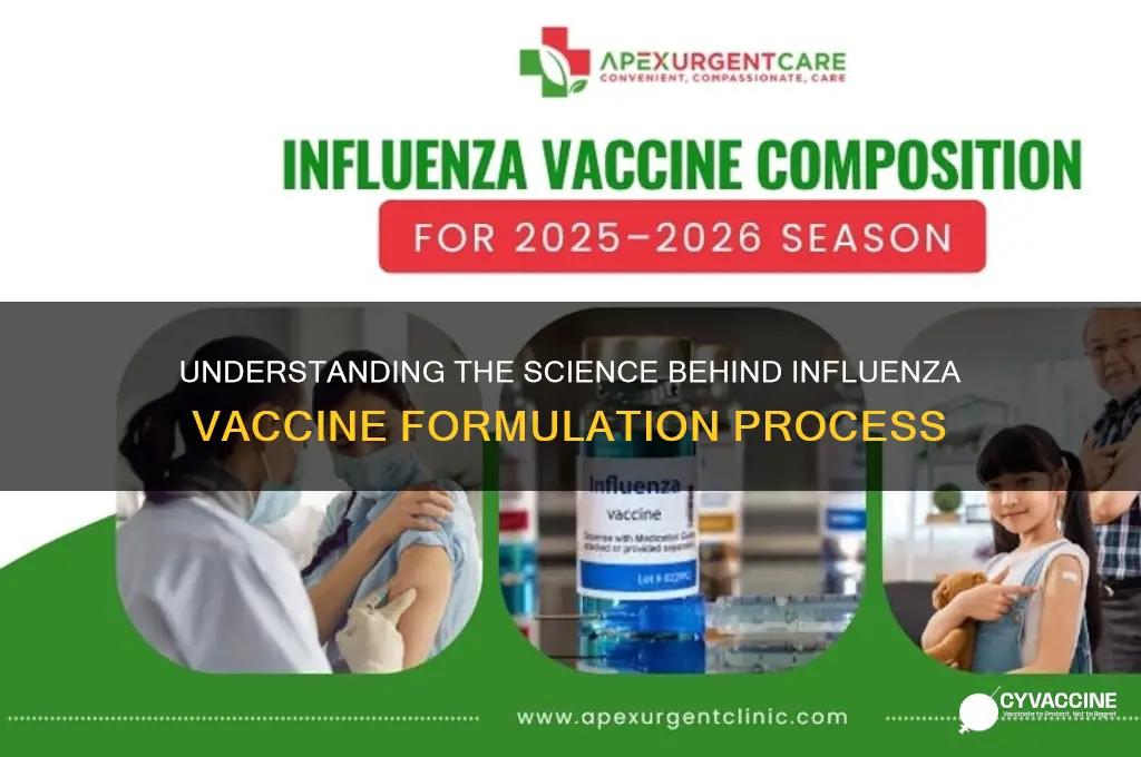 how is the influenza vaccine formulated