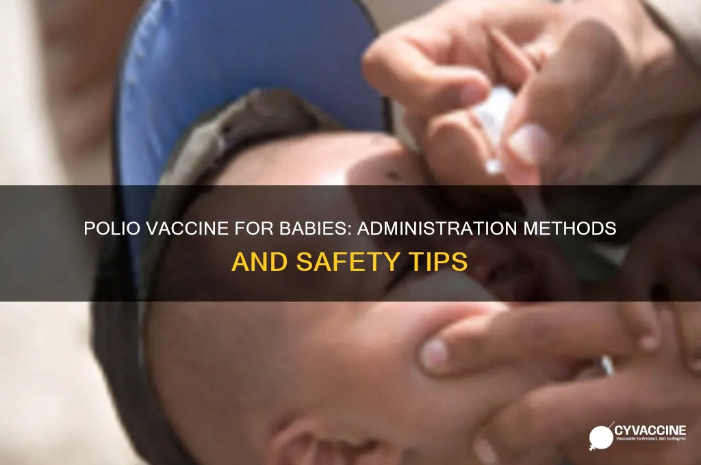 how is the polio vaccine administered in babies