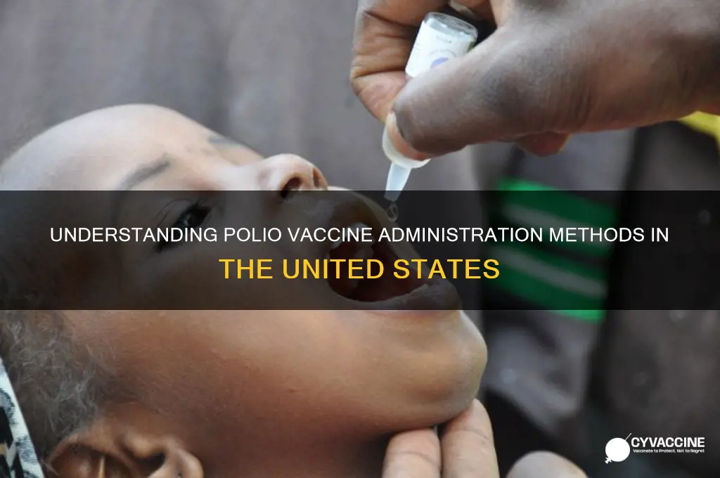how is the polio vaccine administered in the us