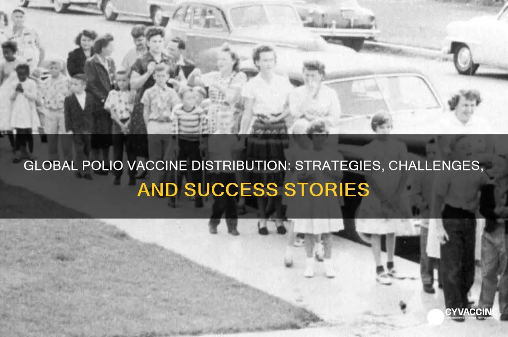 how is the polio vaccine distributed