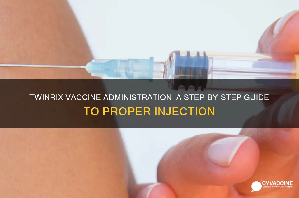 how is the twinrix vaccine administered