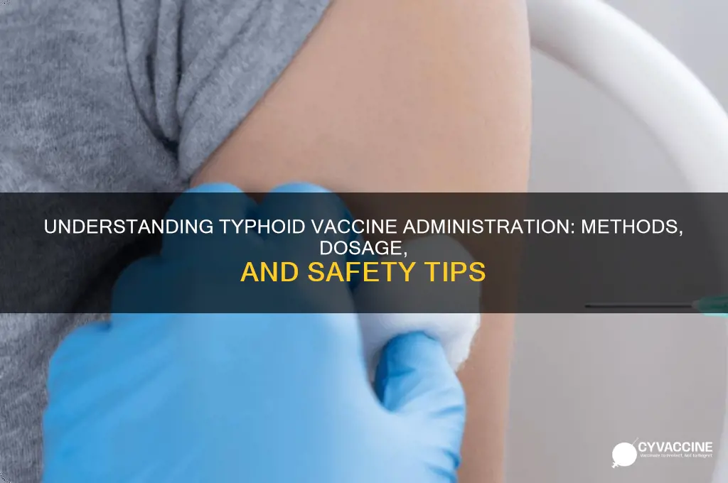 how is the typhoid vaccine administered