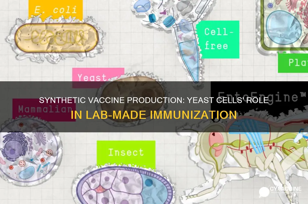 how is vaccine formed synthetically by yeast cells