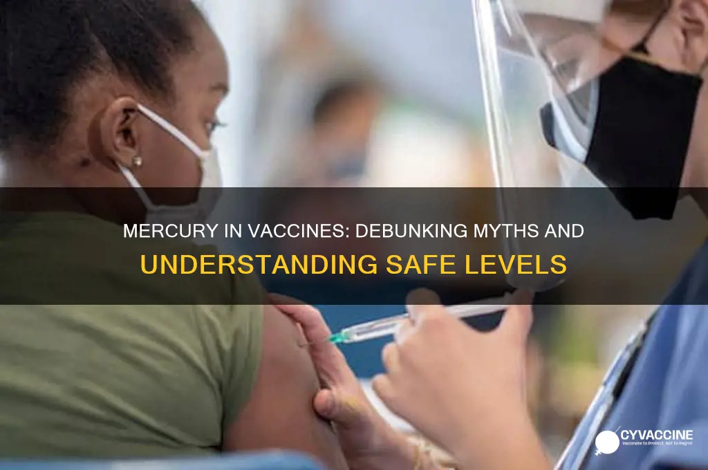 how low is mercury in vaccines