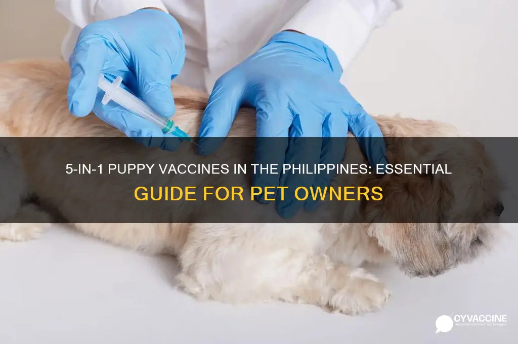how many 5 in 1 vaccine for puppies philippines