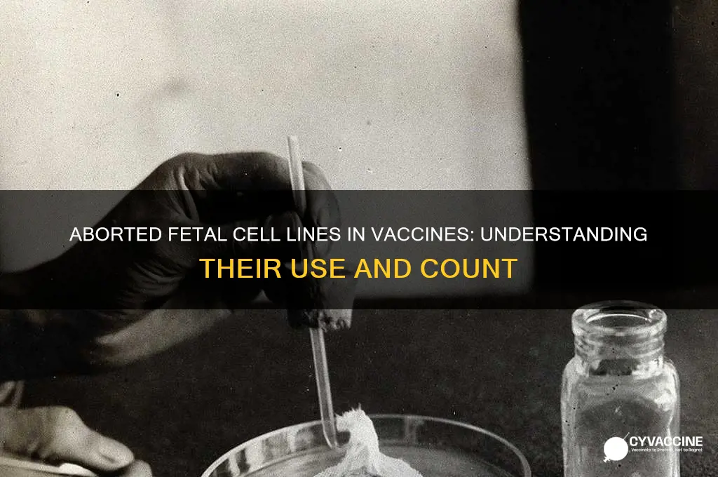 how many aborted fetal cell lines are there for vaccines