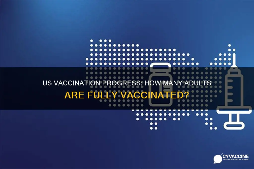 how many adults are fully vaccinated in the us