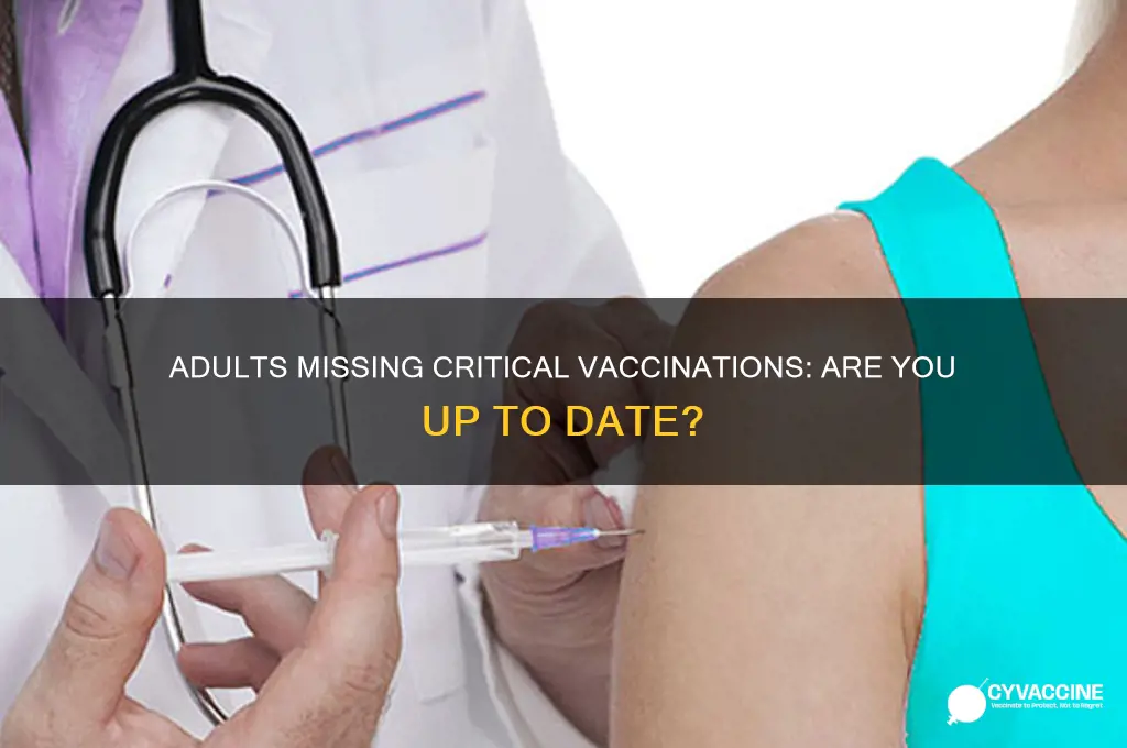 how many adults are not up to date on vaccinations