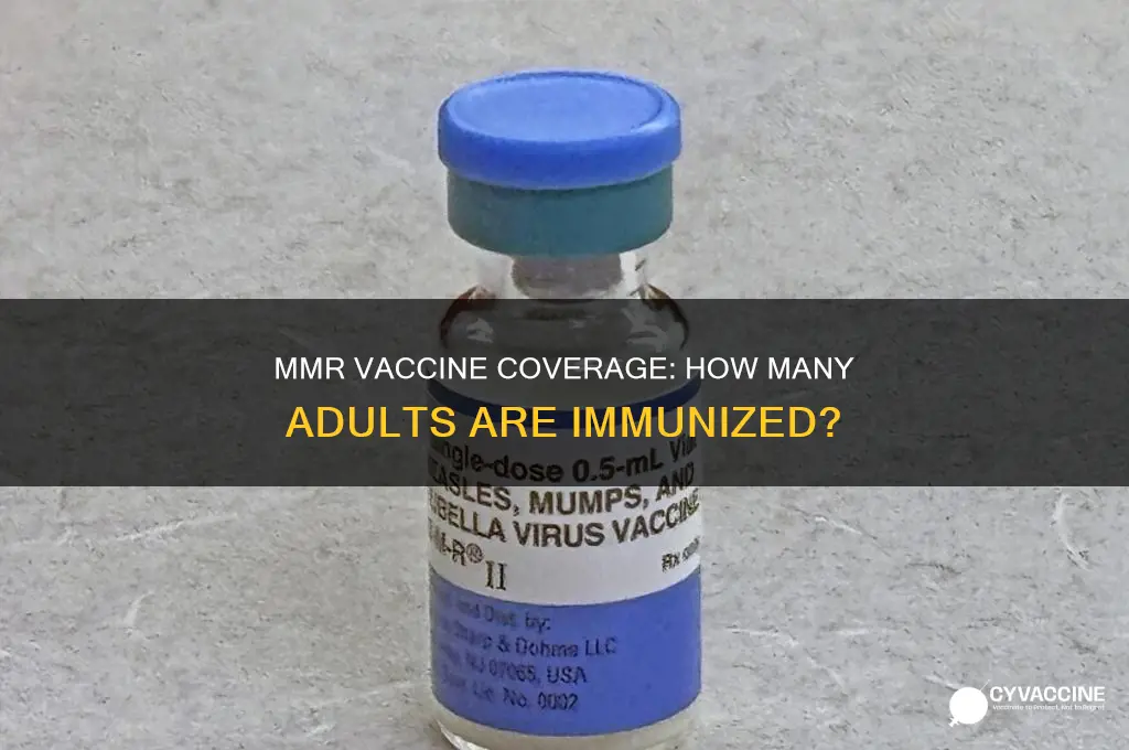 how many adults have mmr vaccine