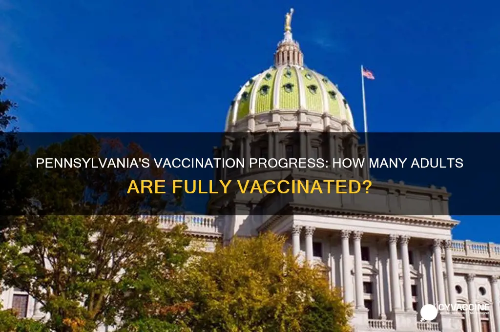 how many adults in pa vaccinated