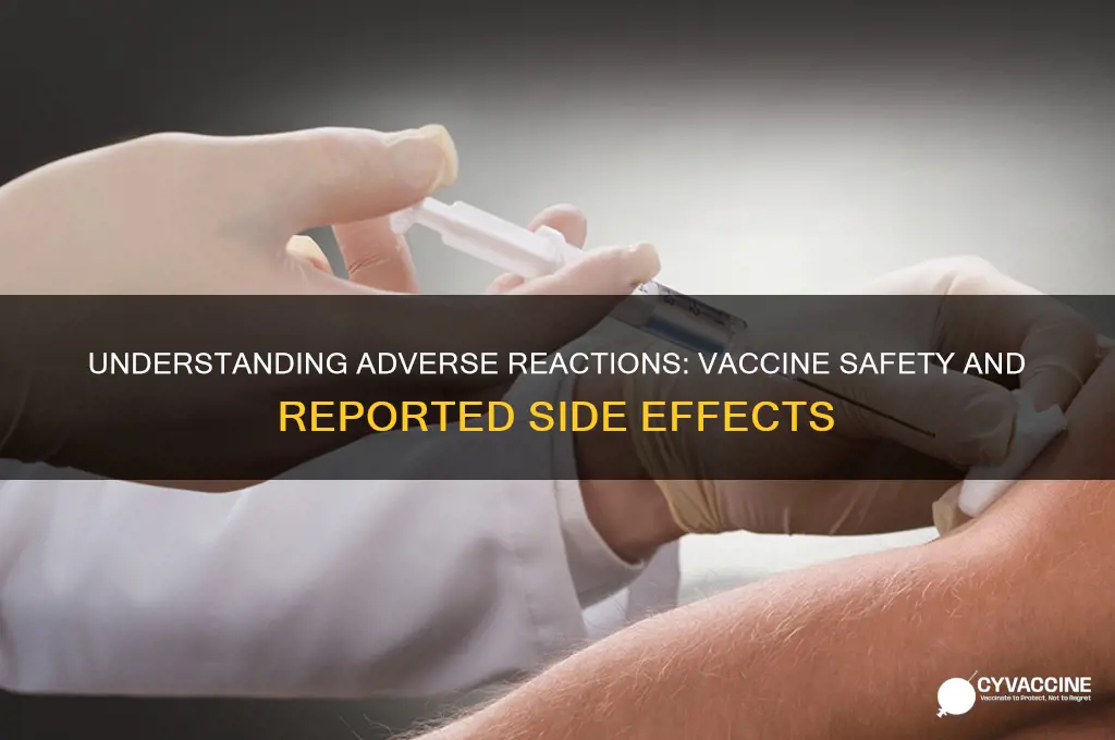how many adverse reactions to vaccine