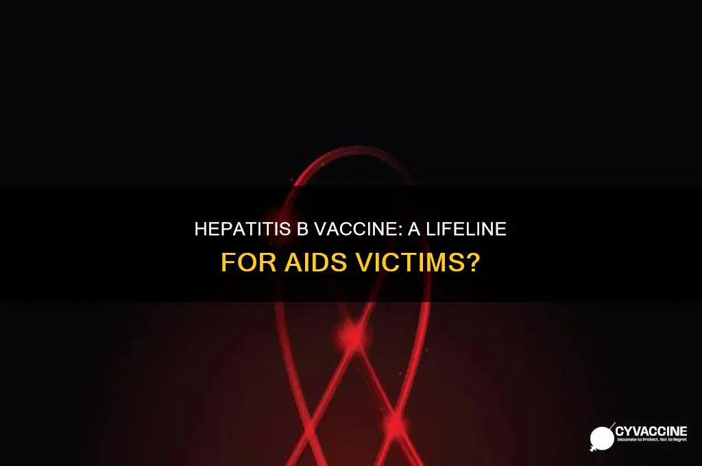 how many aids victims got the hepatitis b vaccine