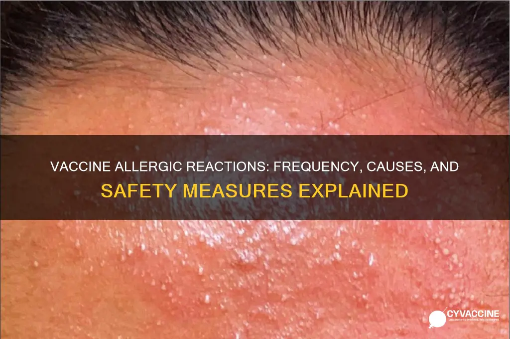 how many allergic reactions occur because of vaccines