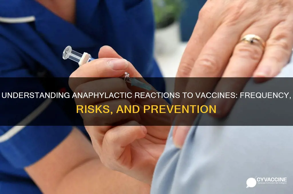 how many anaphylactic reactions to vaccine