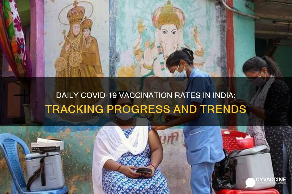 how many are vaccinated in india per day